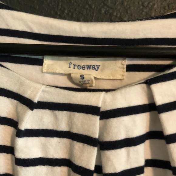 Modcloth Navy and White Striped Dress - Picture 2 of 3